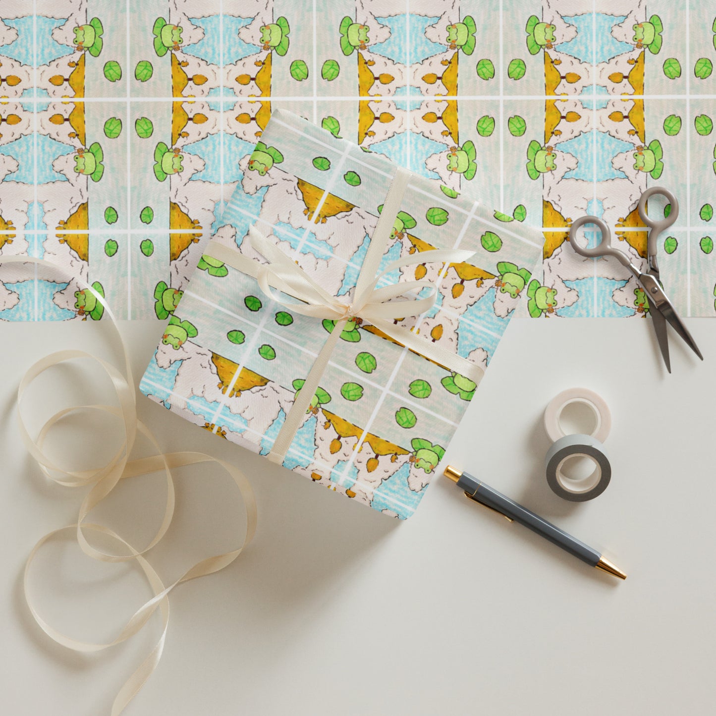 Wrapping Paper - The drawing is from my muse.