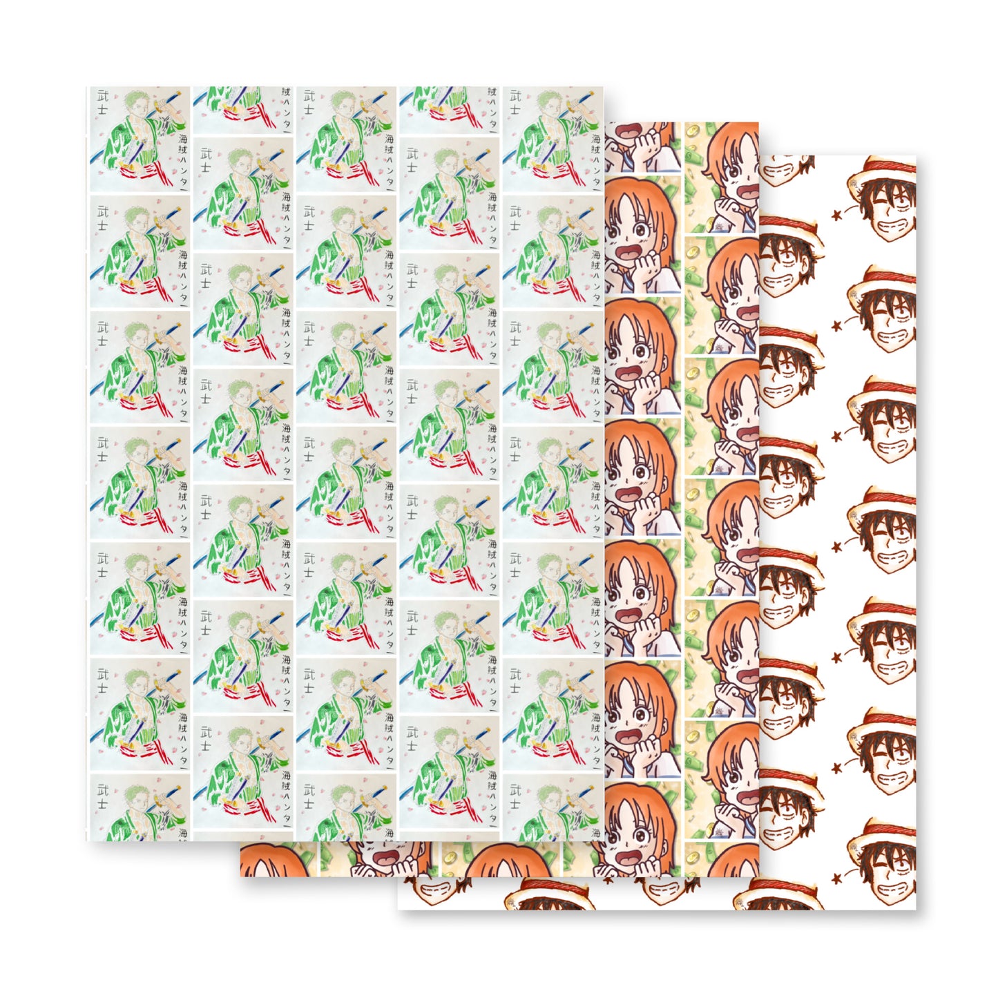 Wrapping paper - One Piece - Luffy - Nami - Roronoa Zoro